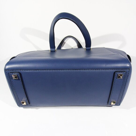 NWOT Kate Spade 2 Park Ave Beau Bow Satchel Navy Blue Bag - Picture 12 of 12